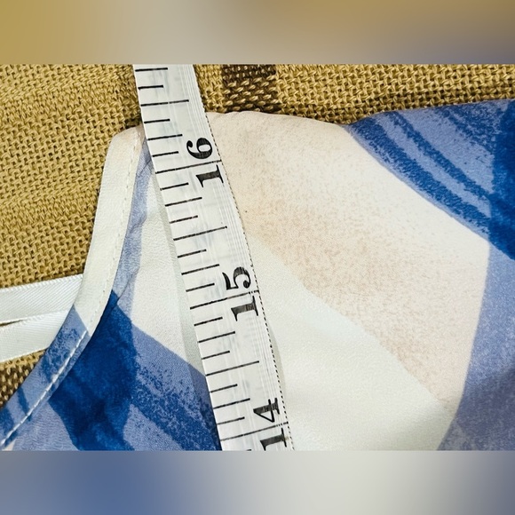 Banana Republic Plaid A-Line Slip Pleated Dress size 2 - Picture 4 of 15